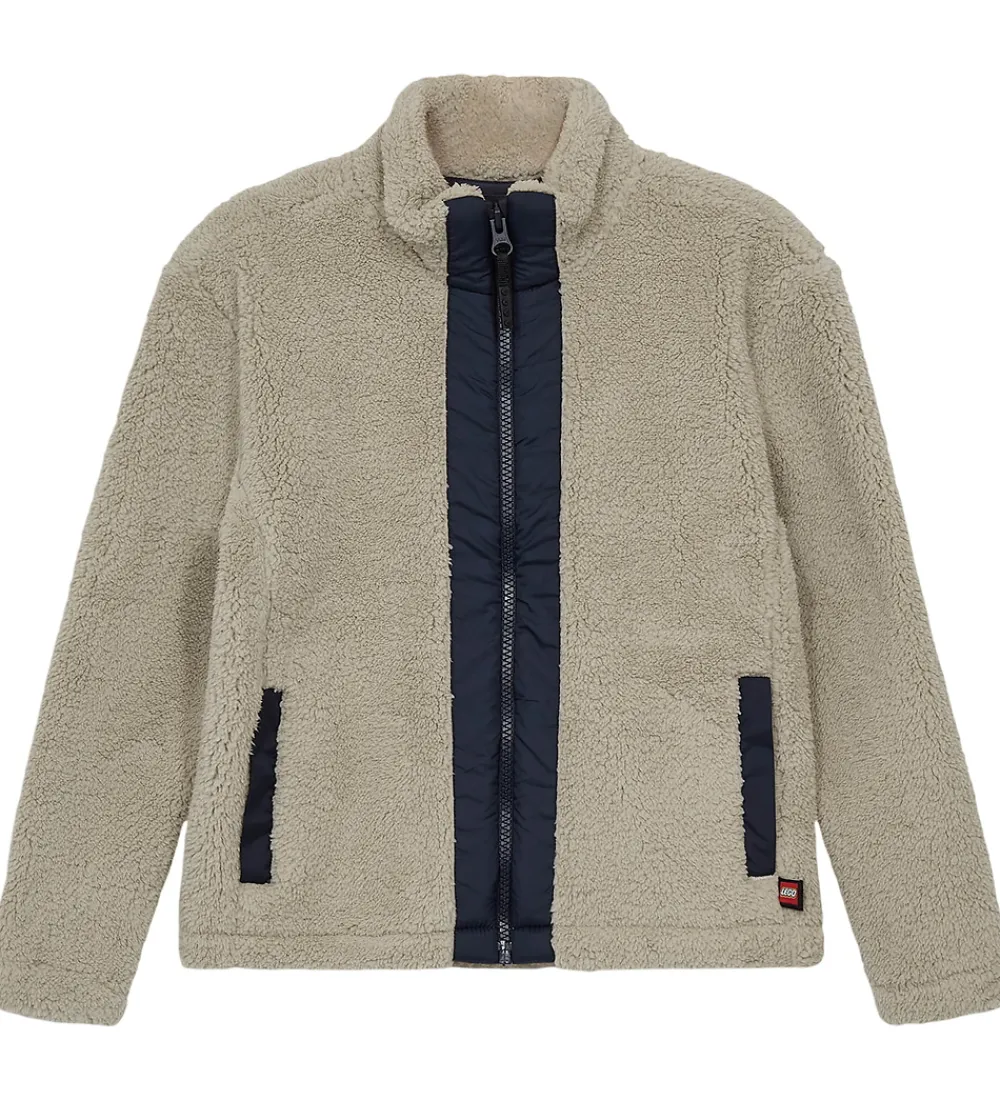 Børn LEGO® Wear Fleece>Fleecejakke - Teddy - LWSaku 206 - Beige