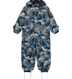 Børn LEGO® Wear Flyverdragter>Flyverdragt - LWJaz 710 - Blå m. Camo