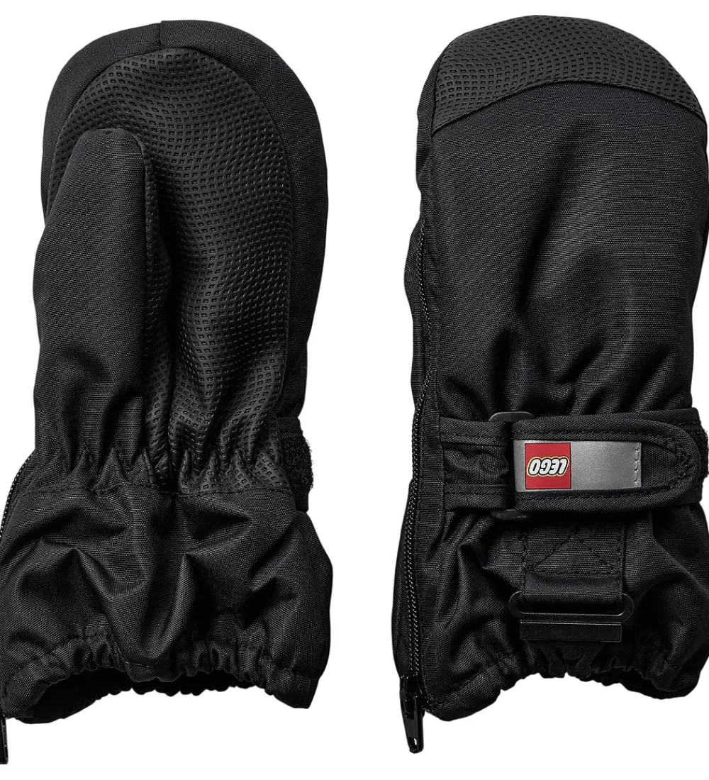 Børn LEGO® Wear Handsker Og Luffer>Luffer m. Lynlås - LWAripo 703 - Sort