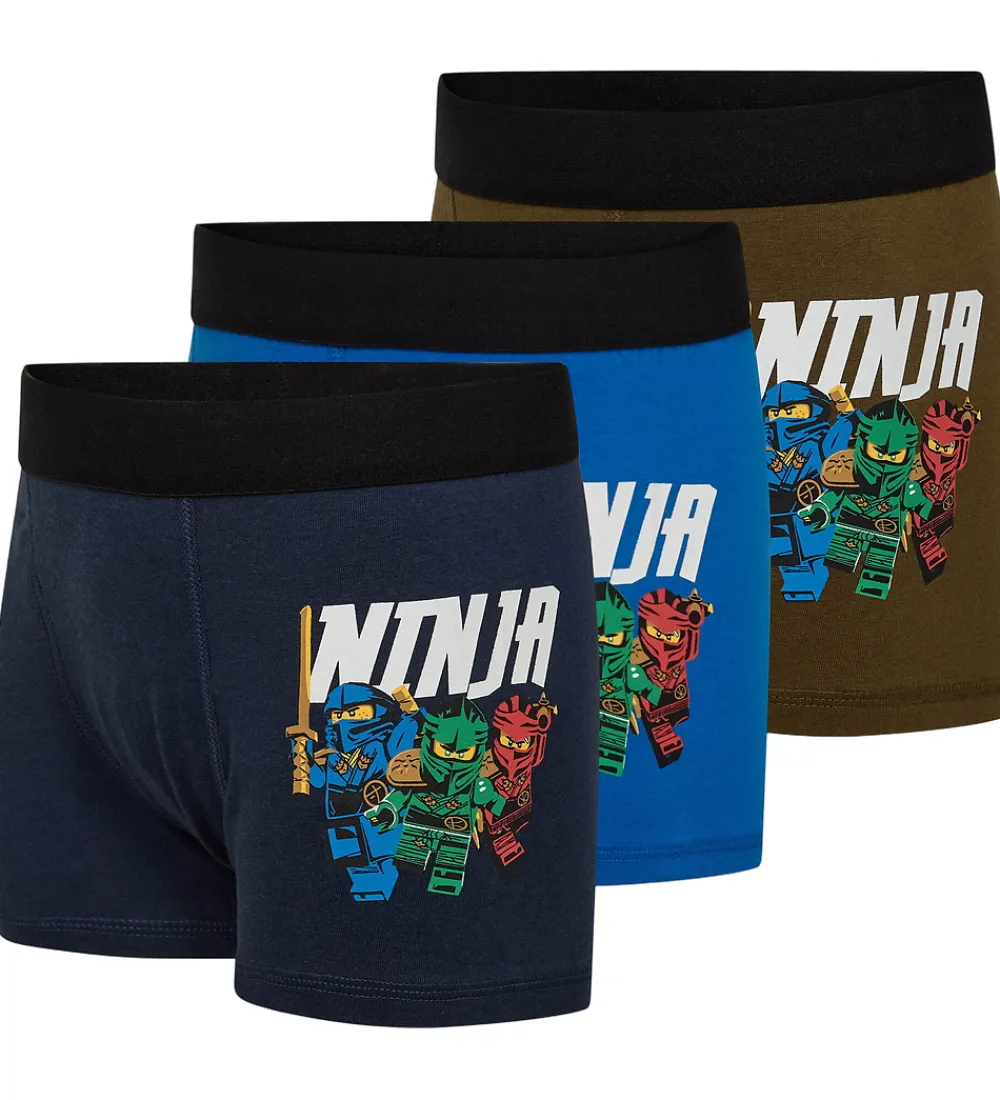 Børn LEGO® Wear Undertøj>Ninjago Boxershorts - 3-pak - LwAgan - Blå/Grøn