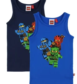 Børn LEGO® Wear Undertøj|Ninjago Undertrøjer - 2-pak - LwaGan - Blå