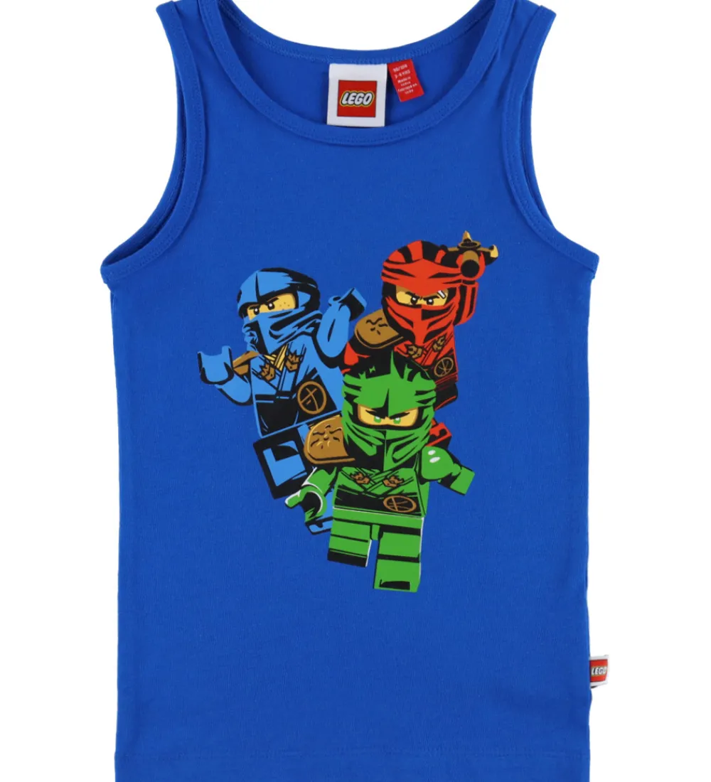 Børn LEGO® Wear Undertøj|Ninjago Undertrøjer - 2-pak - LwaGan - Blå