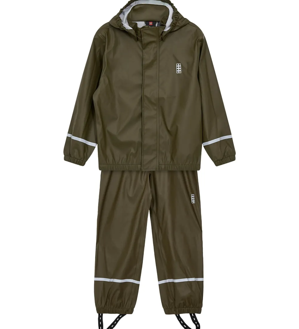 Børn LEGO® Wear Regntøj|Regntøj - PU - LWJori 200 - Dark Khaki