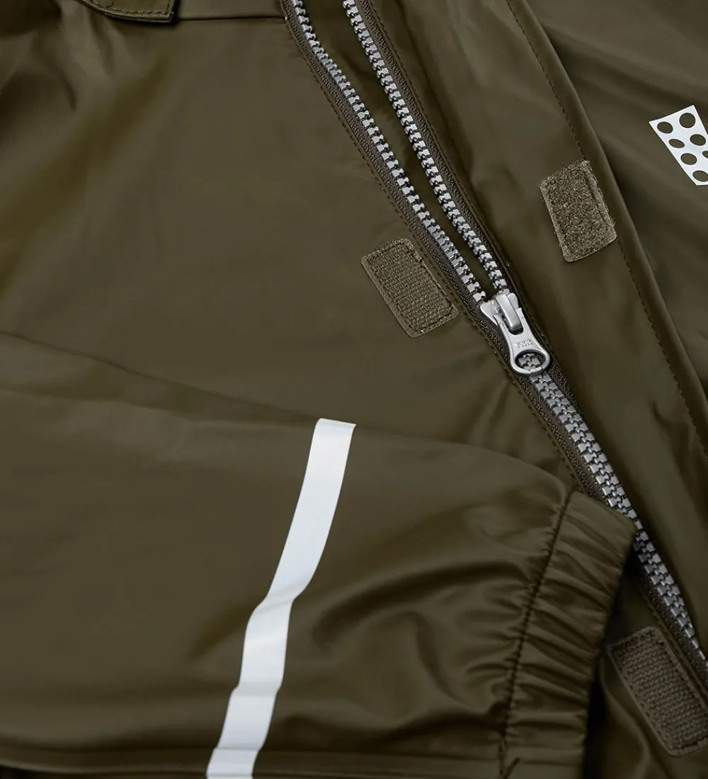 Børn LEGO® Wear Regntøj|Regntøj - PU - LWJori 200 - Dark Khaki