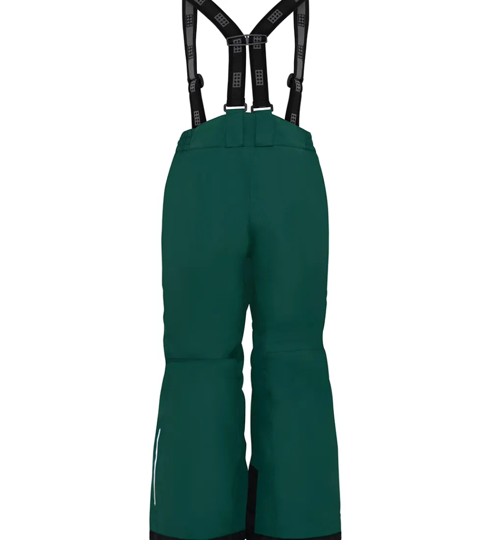 Børn LEGO® Wear Skibukser|Skibukser|Skibukser m. Seler - LWPowai 708 - Dark Green