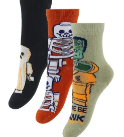 LEGO® Wear Halloween>Strømper - 3-pak - LwAgan - Sort/Rød/Beige m. Hallowe
