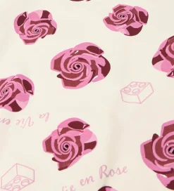 Børn LEGO® Wear Tunikaer|Sweatkjole - LwSasha 600 - Hvid m. Roser