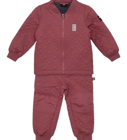 Børn LEGO® Wear Termotøj|Termotøj m. Fleece - Quiltet - LWSaku 612 - Mørk Rosa