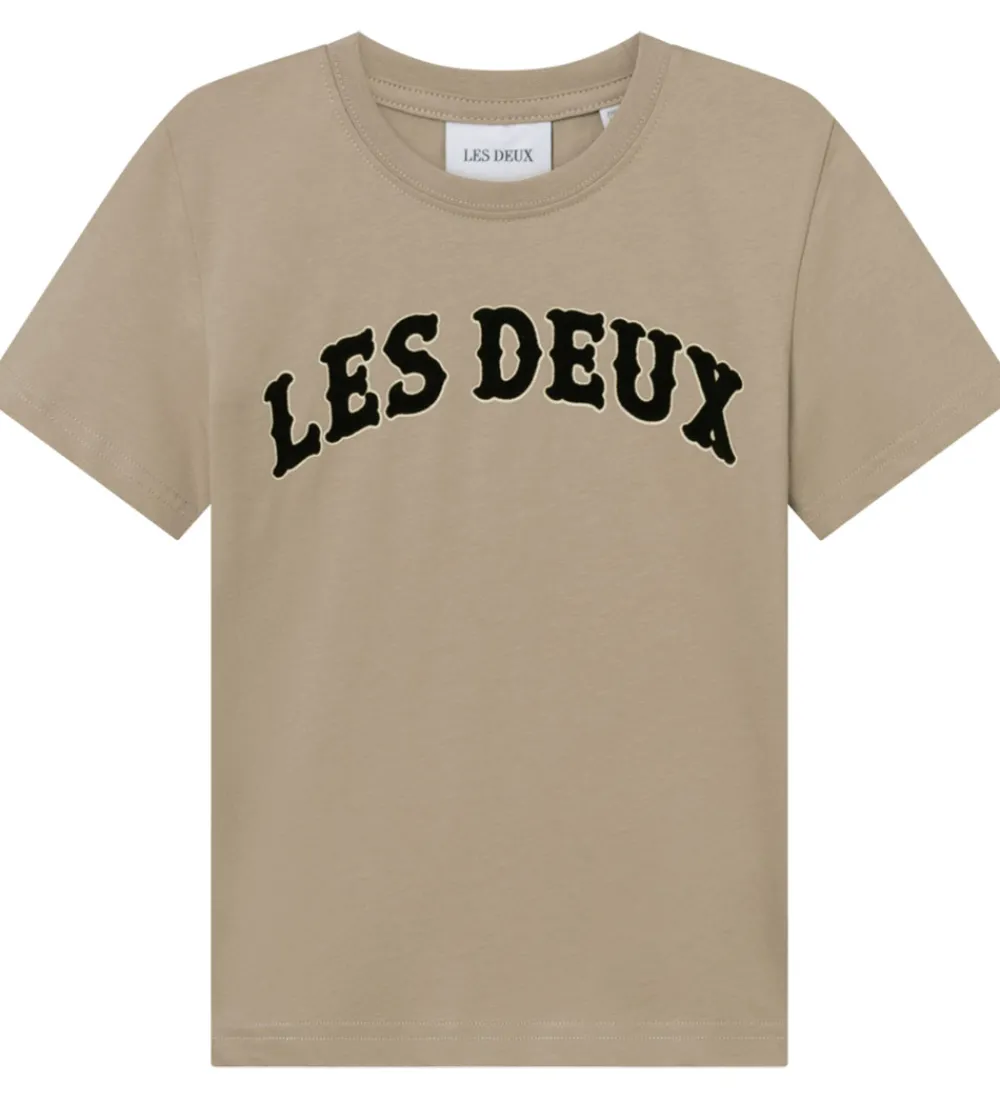 Børn Les Deux T-Shirts>T-shirt - Brady Western - Dark Sand