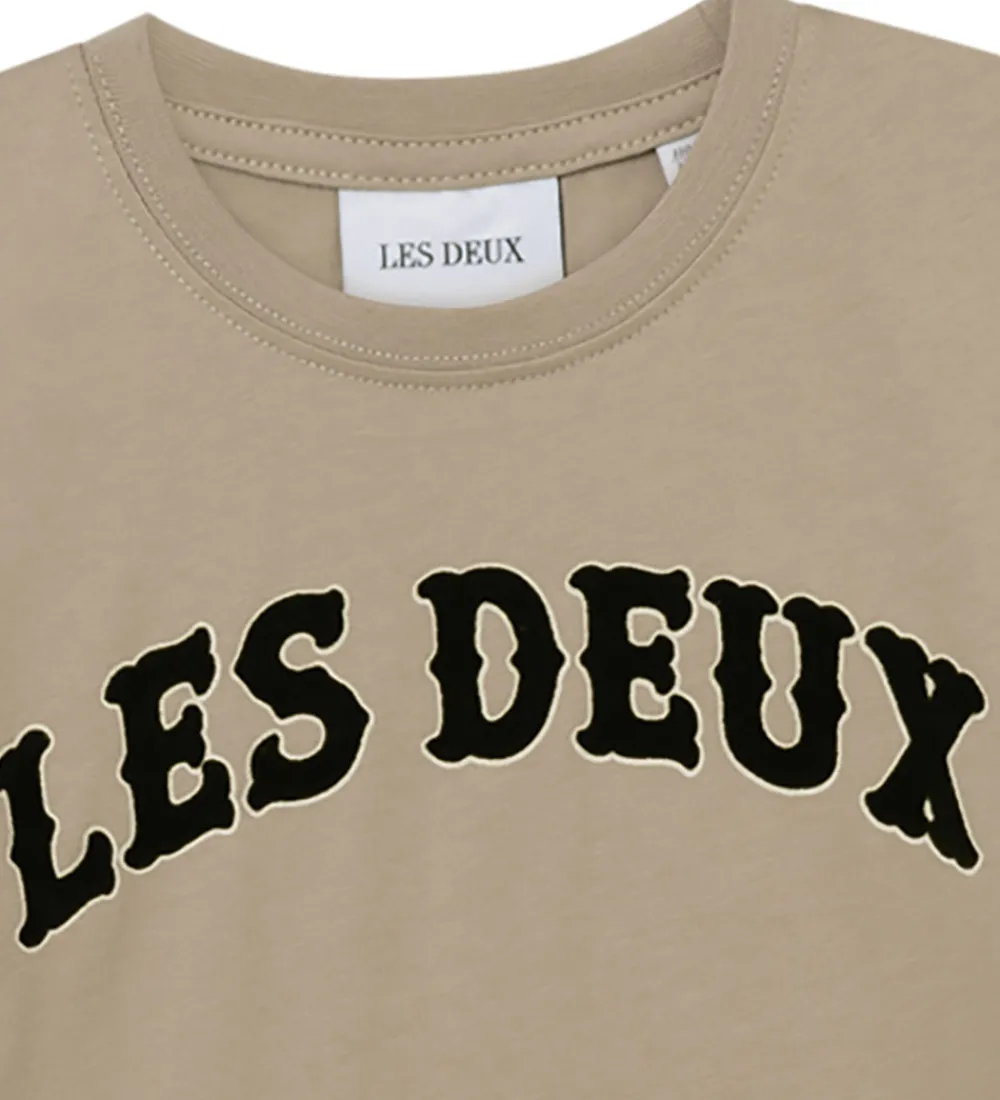 Børn Les Deux T-Shirts>T-shirt - Brady Western - Dark Sand