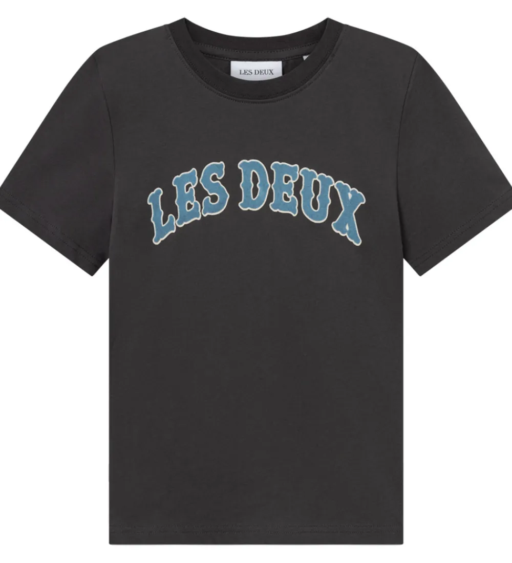 Børn Les Deux T-Shirts>T-shirt - Brady Western - Raven Grey