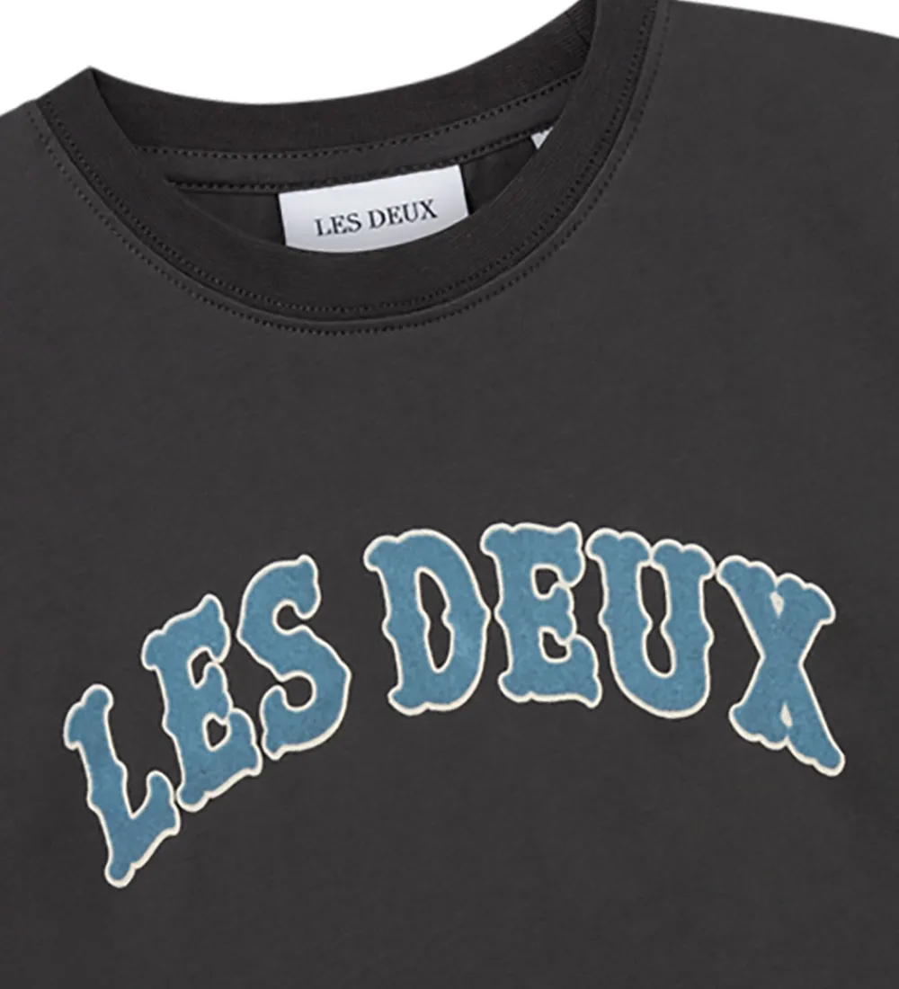 Børn Les Deux T-Shirts>T-shirt - Brady Western - Raven Grey