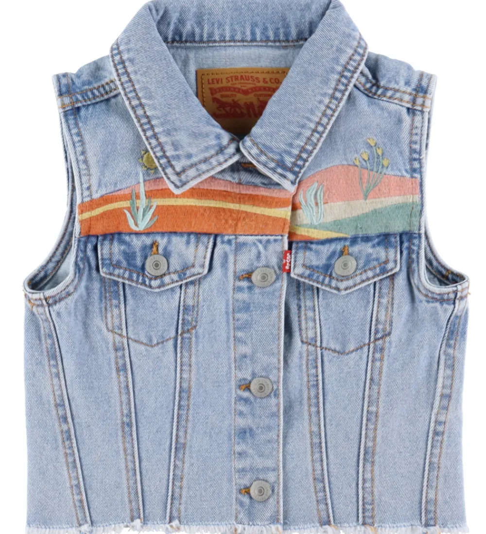 Børn Levis Veste>Denimvest - Desert Sky