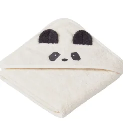 Liewood Babyhåndklæde- Og Poncho|Håndklæder|Babyhåndklæde - 70x70 cm - Albert - Panda Creme De