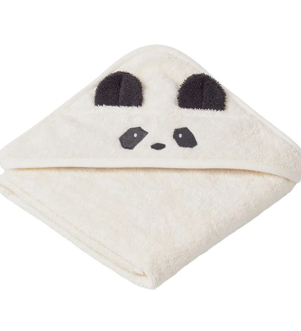 Liewood Babyhåndklæde- Og Poncho|Håndklæder|Babyhåndklæde - 70x70 cm - Albert - Panda Creme De