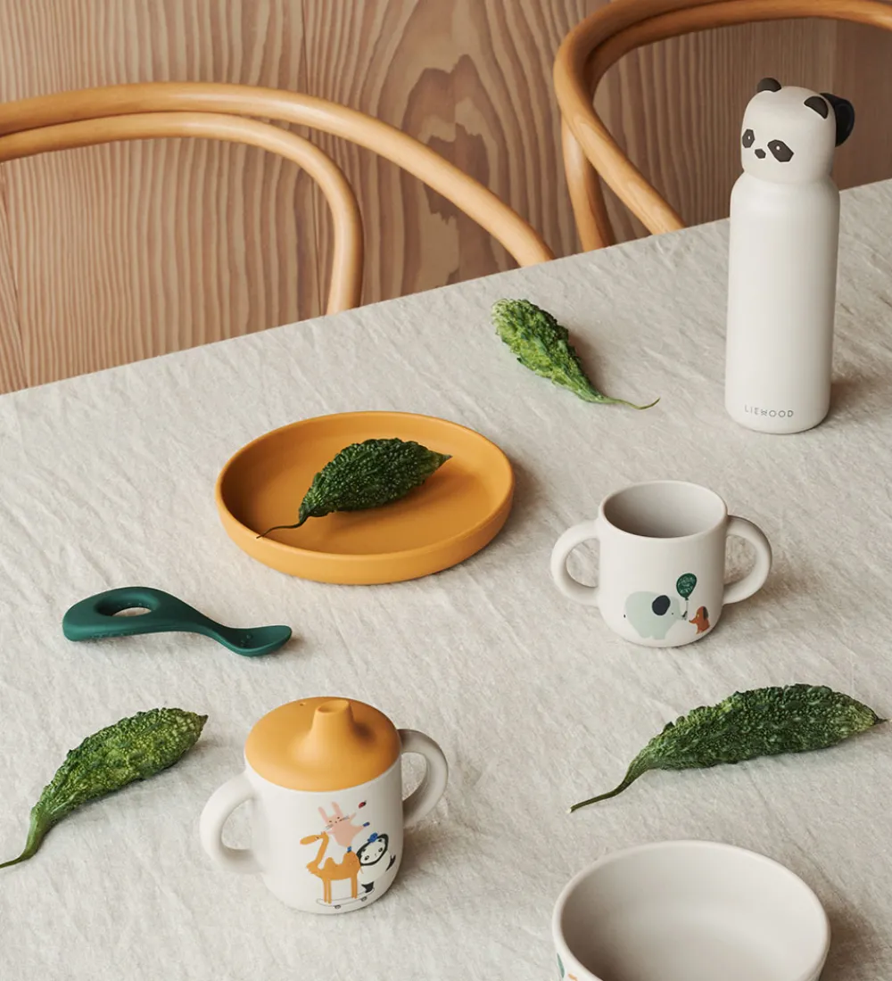 Liewood Spisetid|Skole|Drikkedunk - Falk - 350 ml - Sandy m. Panda
