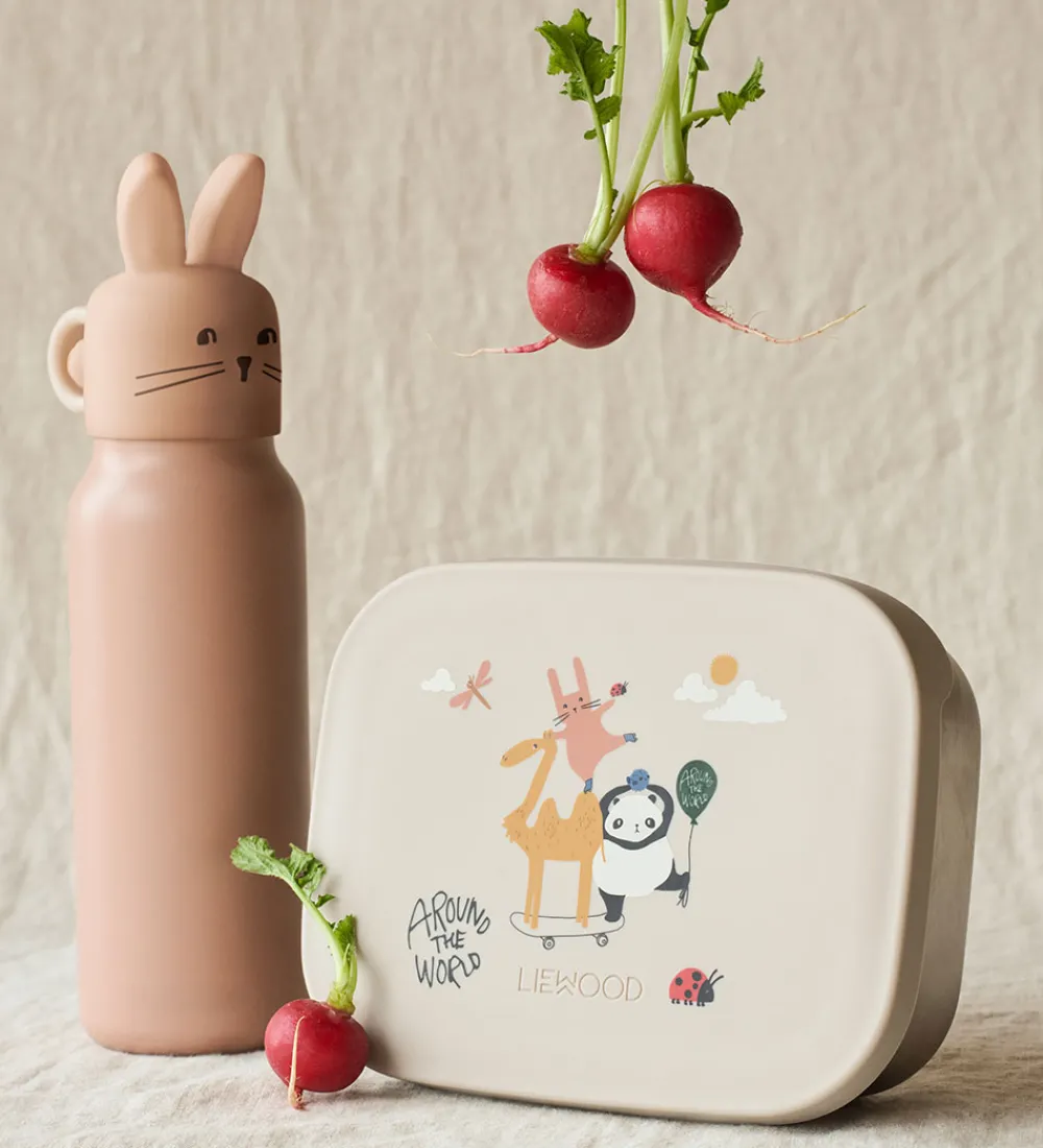 Liewood Spisetid|Skole>Drikkedunk - Falk - 350 ml - Pale tuscany m. Kanin