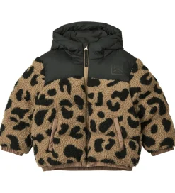 Børn Liewood Fleece|Fleecejakke m. Vattering - Niko - Mega Leo/Oat Mix