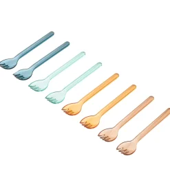 Børn Liewood Børnebestik>Gafler - 8-pak - Alonso - Tritan - Indigo Multi Mix