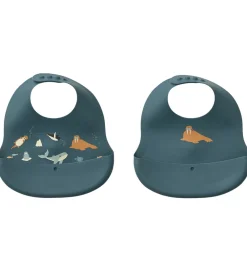 Liewood Hagesmække>Hagesmække - Silikone - 2-pak - Ember - Arctic Sea/Ocean