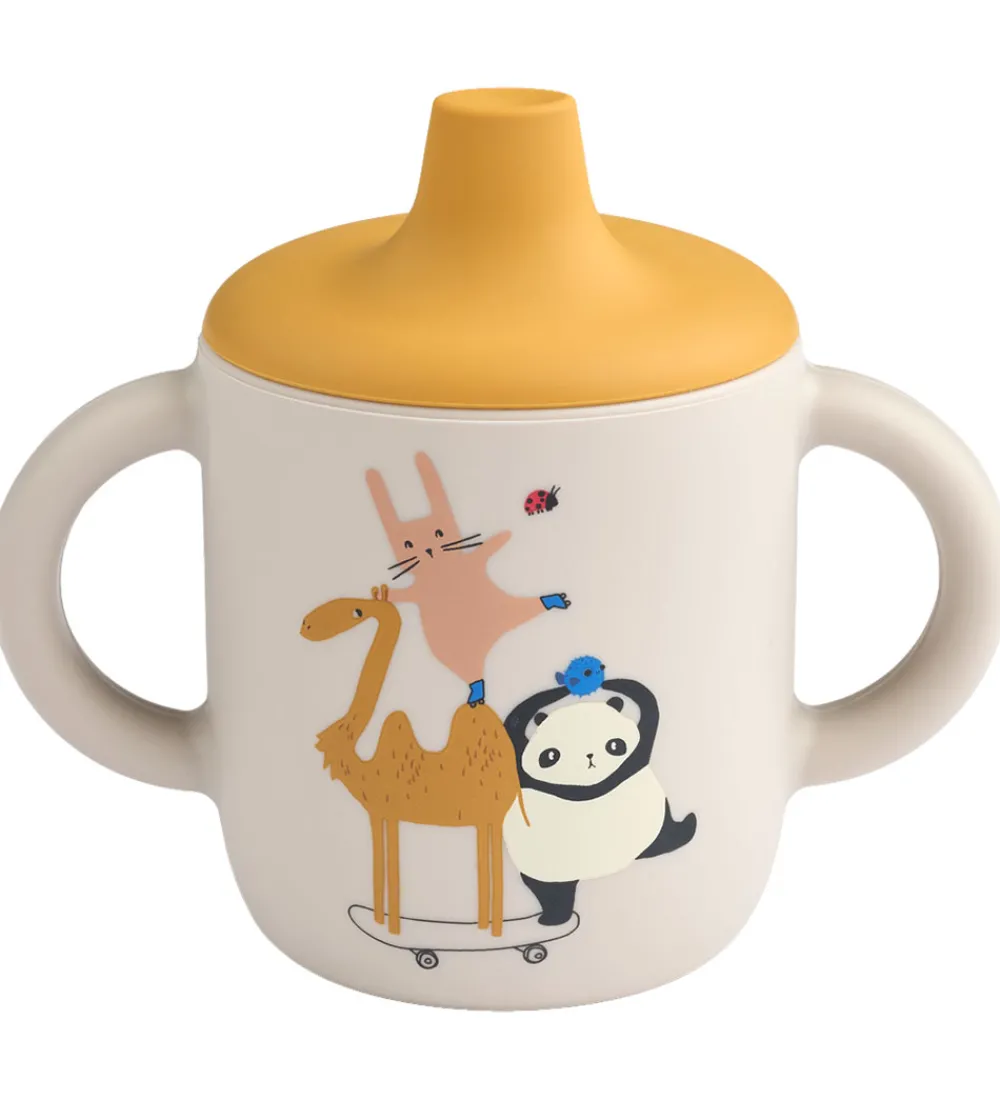 Liewood Spisetid|Kop Og Tudekop>Kop m. Tud - Silikone - Neil - 150 ml - Around The World