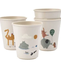 Liewood Spisetid|Kop Og Tudekop|Kopper - 4-pak - Lana - Around The World/Sandy