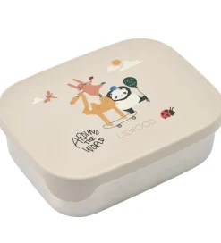Liewood Skole|Madkasser>Madkasse - Silikone/Stål - Arthur - Around The World/San