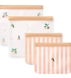 Liewood Opbevaring|Madposer - Rebus - Genanvendelige - 4-pak - Peach