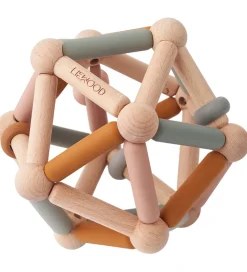 Liewood Trælegetøj|Motorikbold - Annemette - Mustard Multi Mix