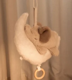 Børn Liewood Babylegetøj|Uroer>Musikuro - Mandy Baby Elephant - Mist/Sandy