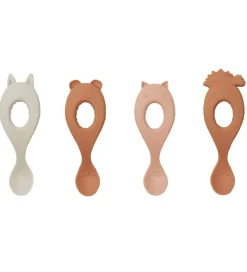Liewood Babyskeer|Skeer - Liva - Silikone - 4-pak - Rose Mix