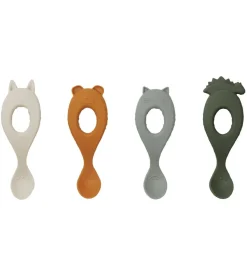 Liewood Babyskeer>Skeer - Liva - Silikone - 4-pak - Hunter Green Mix