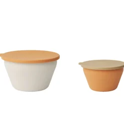 Liewood Skåle|Skåle - Silikone - Foldbare - 2-pak - Dale - Almond Mult
