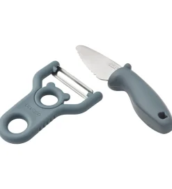 Børn Liewood Børnebestik>Skræller/Skærekniv Til Børn - Pertense - Whale Blue