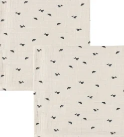 Liewood Stofbleer|Pusletid>Stofbleer - Musselin - 2-Pak - Lewis - Mini Whale/Sandy