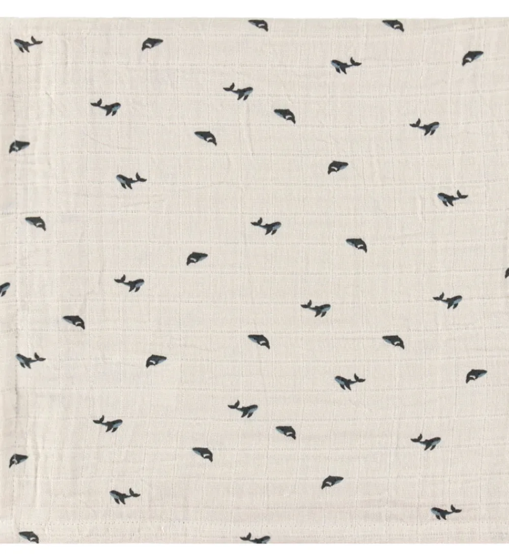 Liewood Stofbleer|Pusletid>Stofbleer - Musselin - 2-Pak - Lewis - Mini Whale/Sandy