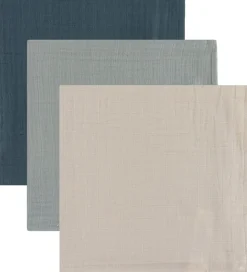 Liewood Stofbleer|Pusletid|Stofbleer - Musselin - 3-pak - 65x65 cm - Lewis - Dove B