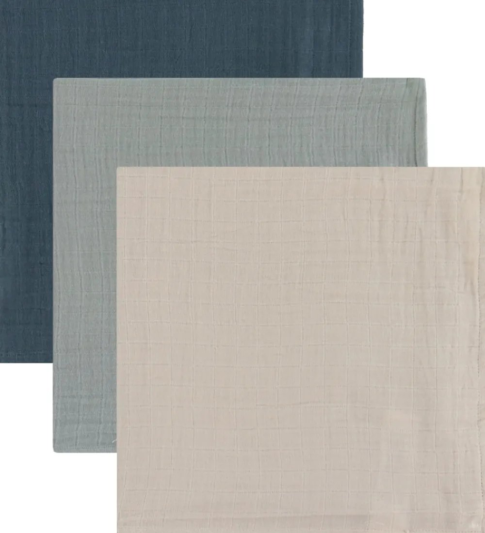 Liewood Stofbleer|Pusletid|Stofbleer - Musselin - 3-pak - 65x65 cm - Lewis - Dove B