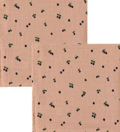 Liewood Stofbleer|Pusletid>Stofbleer - Musselin - 2-Pak - Lewis - Mini Berry/Pale T