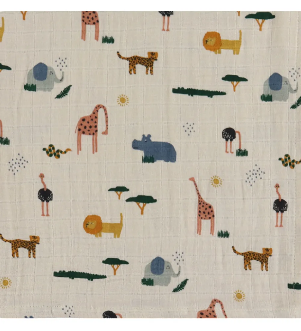 Liewood Stofbleer|Pusletid>Stofbleer - Musselin - 2-pak - 65x65 cm - Lewis - Safari