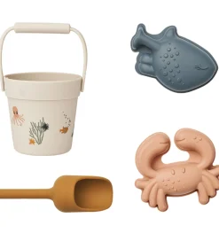 Liewood Strandlegetøj|Strandsæt - Silikone - Kit Mini - Sea Creature/Sandy