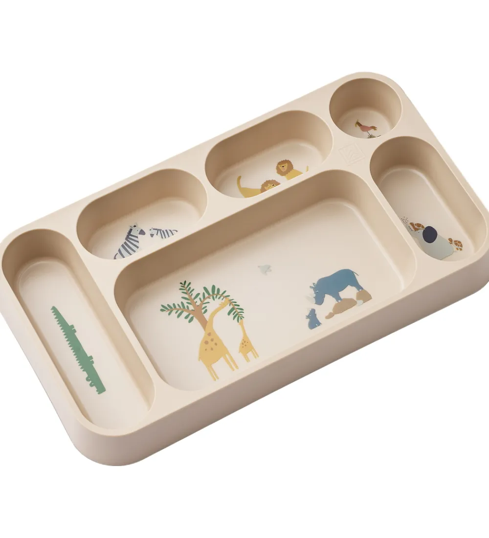 Liewood Tallerkener>Tallerken - 6 Rum - Mosu - All Together/Sandy
