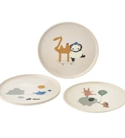 Liewood Spisetid|Tallerkener>Tallerkener - Remco - 4-pak - Around The World/Sandy