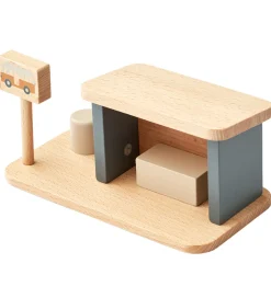 Liewood Trælegetøj|Trælegetøj - Busstoppested - Village - Whale Blue Mix