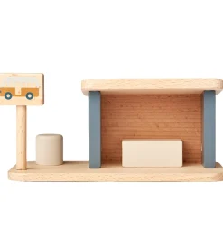 Liewood Trælegetøj|Trælegetøj - Busstoppested - Village - Whale Blue Mix