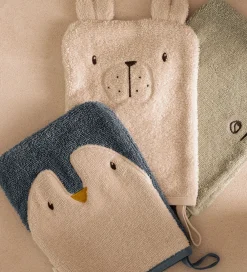 Liewood Vaskeklude|Pleje- Og Toiletartikler>Vaskeklude - 3-Pak - Sylvester - Arctic Sea/Ocean View