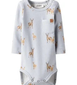 Børn Lil Atelier Bodyer|Lil' Atelier Body l/æ - NbmLayo - Gray Dawn/ Deer