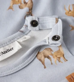 Børn Lil Atelier Bodyer|Lil' Atelier Body l/æ - NbmLayo - Gray Dawn/ Deer