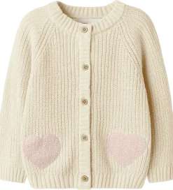 Børn Lil Atelier Striktrøjer>Lil' Atelier Cardigan - Strik - NmfEmlen - Turtledove