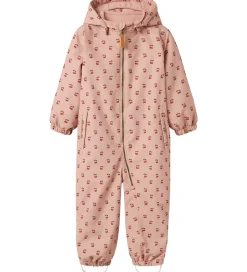 Børn Lil Atelier Flyverdragter>Lil' Atelier Flyverdragt - NmfLasnow10 - AOP - Misty Rose/Cherry